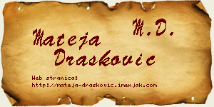 Mateja Drašković vizit kartica